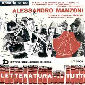 Gastone Moschin Del Piccolo Teatro Di Milano - Ascolto E So - Alessandro Manzoni download flac