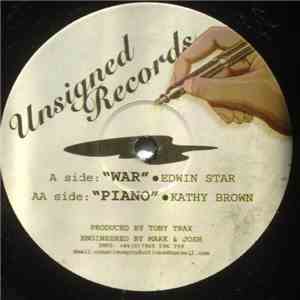Edwin Starr / Kathy Brown - War / Piano (Tony Trax Remixes) download flac
