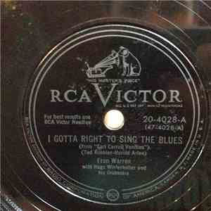 Fran Warren With Hugo Winterhalter And His Orchestra - I Gotta Right To Sing The Blues / One For My Baby download flac