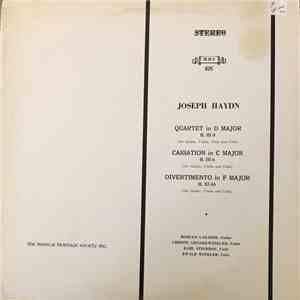 Romulo Lazarde, Christl Genser-Winkler, Karl Stierhof, Ewald Winkler - JOSEPH HAYDN: Quartet in D Major, H. III:8 / Cassation in C Major H. III:6 / Divertimento in F Major H. XI:44 download flac