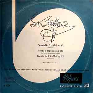 Beethoven, Hans-Erich Riebensahm - Beethoven - Sonate Nr. 8, Rondo A Capriccio, Sonate Nr. 23 download flac