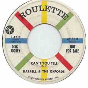 Darrell & The Oxfords - Can't You Tell / But Your Mother She Said No download flac