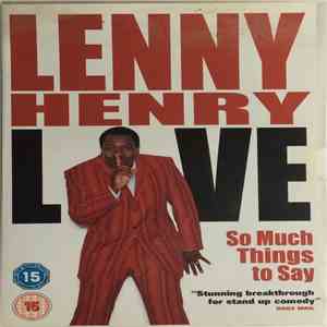 Lenny Henry - Lenny Henry Live So Much Things To Say download flac