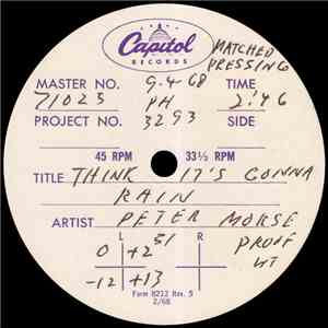 Peter Morse - Think It's Gonna Rain / Ballad For Ophey download flac