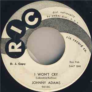 Johnny Adams - I Won't Cry / Who You Are download flac