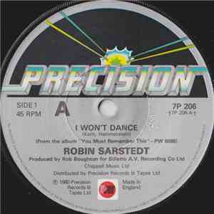 Robin Sarstedt - I Won't Dance download flac