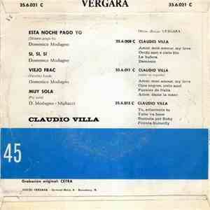 Claudio Villa - Esta Noche Pago Yo / Viejo Frac / Si, Si, Si / Muy Sola download flac