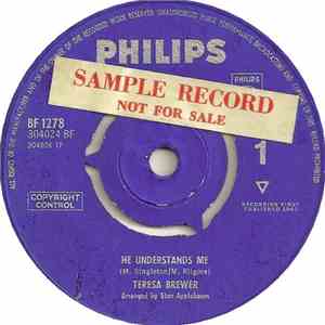 Teresa Brewer - He Understands Me / Just Before We Say Goodbye download flac