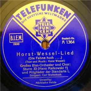 Großes Blas-Orchester Und Chor: Sturm 33 (Hans Maikowski †) Und Mitglieder Der Standarte I - Horst-Wessel-Lied / Märkische Heide download flac