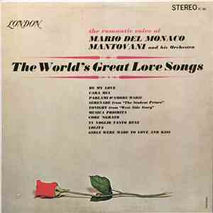 Mario del Monaco, Mantovani And His Orchestra - The World's Great Love Songs download flac