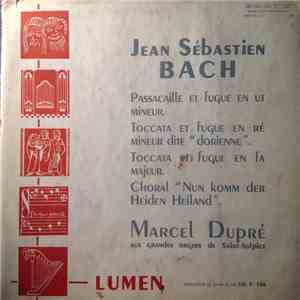 Marcel Dupré - Jean-Sébastien Bach download flac