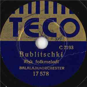 Unknown Artist - Bublitschki / Min Vackra Lilja Från Sevilja download flac