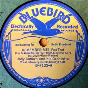 Jolly Coburn And His Orchestra - Remember Me? / Am I In Love FLAC album