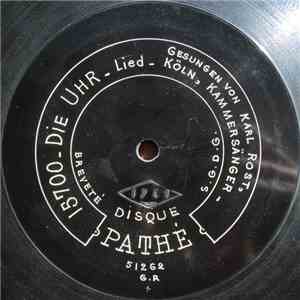 Karl Rost - Die Uhr / Im Abendrot download flac