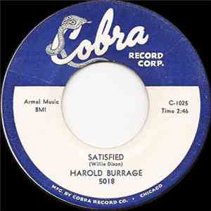 Harold Burrage - Stop For The Red Light / Satisfied download flac