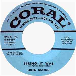 Eileen Barton - Spring It Was / I'll Be Laughing At My Tears download flac