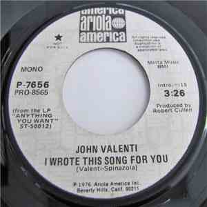John Valenti - I Wrote This Song For You download flac