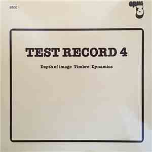 Tomas Örnberg's Blue Five, Lars Erstrand Quartet, Stockholm Guitar Quartet, Kjell Fagéus, Erstrand-Lind Quartet, Knoa, Cyndee Peters, Eric Bibb, Thorvald Fredin - Test Record 4: Depth Of Image, Timbre, Dynamics download flac