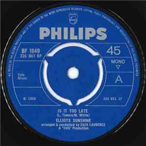 Elliots Sunshine - Is It Too Late download flac