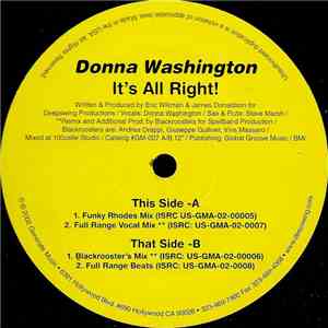 Donna Washington - It's All Right! download flac