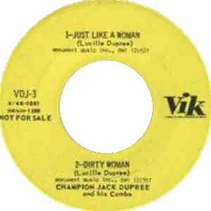 Champion Jack Dupree And His Combo / Lucy Roberts - Just Like A Woman / Dirty Woman / Ten Little Trees / Bitter Sweet Lies download flac