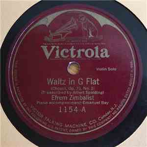 Efrem Zimbalist - Walt In G Flat / Persian Song download flac