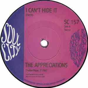 The Appreciations - I Can't Hide It / No No No. download flac