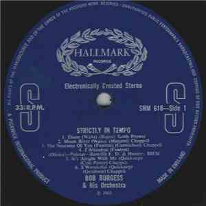 Bob Burgess - Strictly In Tempo download flac