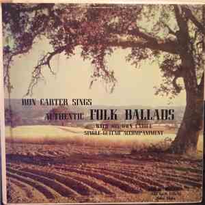 Ronald G. Carter - Ron Carter Sings Authentic Folk Ballads With His Own Unique Single-Guitar Accompaniment download flac