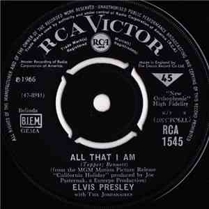 Elvis Presley With The Jordanaires - All That I Am download flac