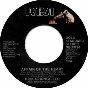 Rick Springfield - Affair Of The Heart / Human Touch download flac