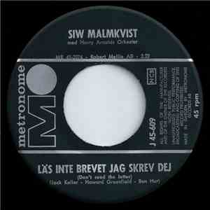 Siw Malmkvist Med Harry Arnolds Orkester - Läs Inte Brevet Jag Skrev Dej download flac