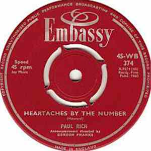 Paul Rich / Bud Ashton - Heartaches By The Number / Some Kind-A Earthquake download flac