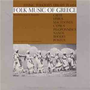 Various - Folk Music Of Greece / Crete / Epirus / Macedonia / Cyprus / Peloponnesus / Naxos / Rhodes / Pontus download flac