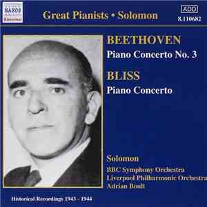 Beethoven, Bliss, Solomon  - Piano Concerto No. 3 - Piano Concerto download flac