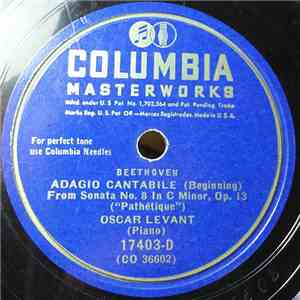 Oscar Levant - Adagio Cantabile From Sonata No. 8 In C Minor, Op. 13 download flac