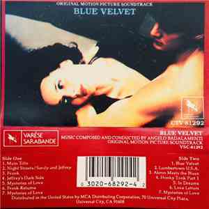 Angelo Badalamenti - Blue Velvet (Original Motion Picture Soundtrack) download flac