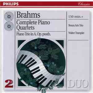 Brahms - Beaux Arts Trio, Walter Trampler - Complete Piano Quartets, Piano Trio In A, Op. Posth. download flac