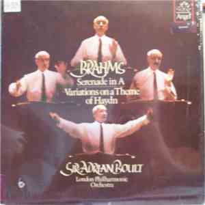 Brahms, Sir Adrian Boult, London Philharmonic Orchestra - Serenade In A / Variations On A Theme Of Haydn download flac