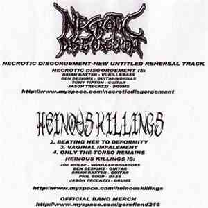 Necrotic Disgorgement / Heinous Killings - Necrotic Disgorgement / Heinous Killings download flac