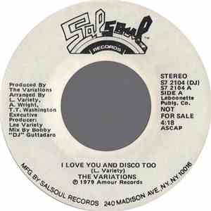 The Variations - I Love You And Disco Too download flac