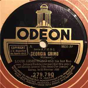 Louis Armstrong And His Hot Five - Georgia Grind / Come Back Sweet Papa download flac