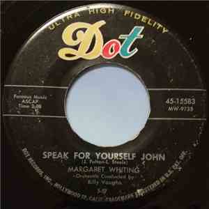 Margaret Whiting - Speak For Yourself John / Kill Me With Kisses download flac