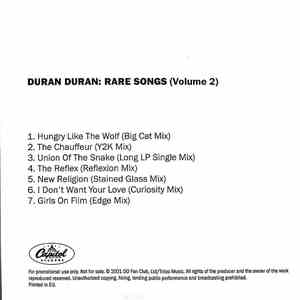 Duran Duran - Rare Songs (Volume 2) download flac
