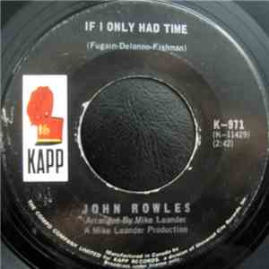 John Rowles - If I Only Had Time download flac