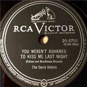 The Davis Sisters - You Weren't Ashamed To Kiss Me Last Night / Foggy Mountain Top download flac