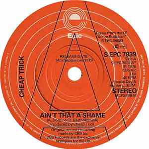 Cheap Trick - Ain't That A Shame / Elo Kiddies download flac