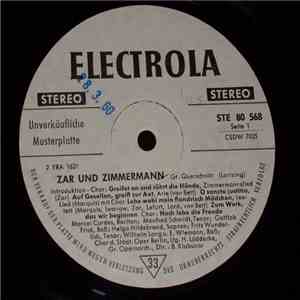 Cordes ▪ Frick ▪ Wunderlich - Zar Und Zimmermann - Großer Querschnitt download flac