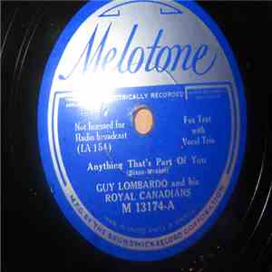 Guy Lombardo And His Royal Canadians - Anything That's Part Of You / Lover, I Cry Over You download flac