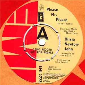 Olivia Newton-John - Please Mr. Please / Don't Cry For Me Argentina FLAC album